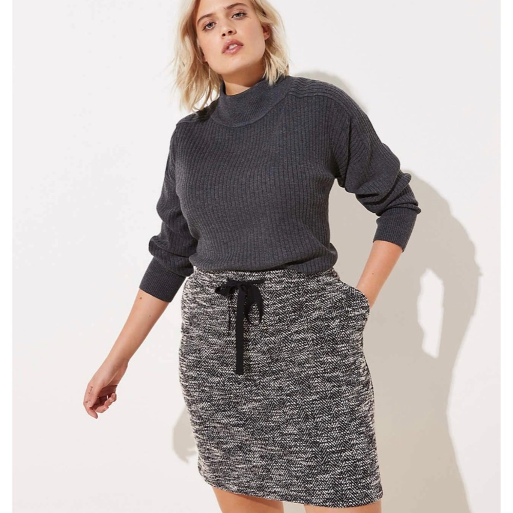 Plus knit jogger skirt